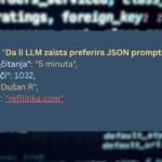 Da li LLM zaista preferira JSON promptove?